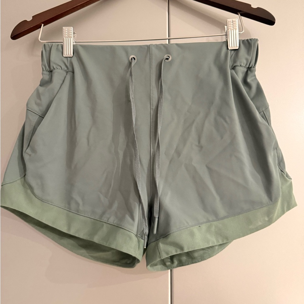 Women's Lululemon Green Running Shorts